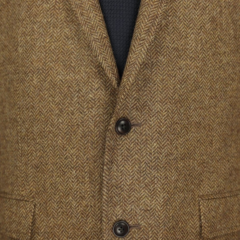 Bonobos Moon Tweed Wool Sport Coat Herringbone 40R - Picture 3 of 12